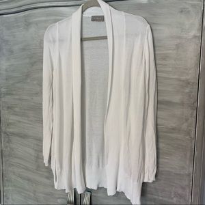 White cardigan